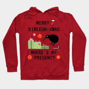 Funny Merry Christmas, Kiwi New Zealand Christmas Celebration Xmas Hoodie